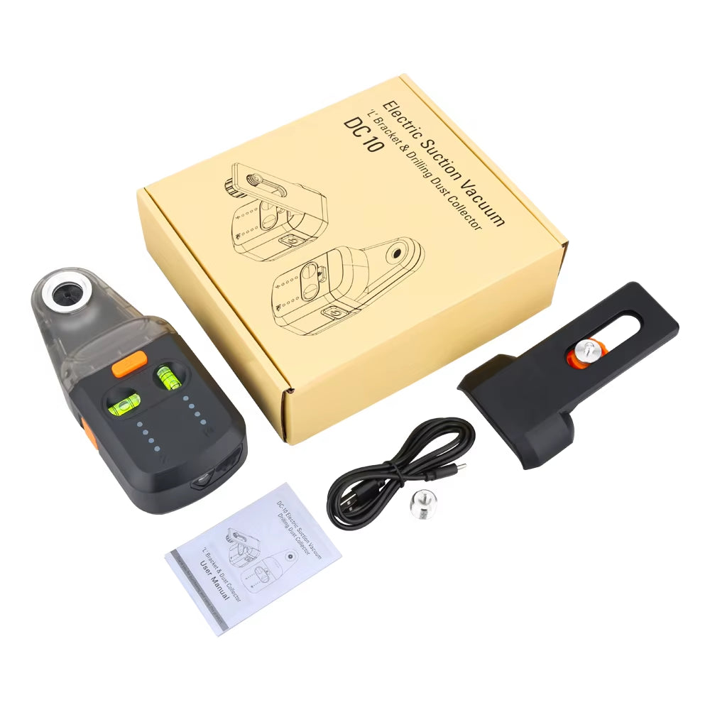 Laser Level Mobile Bracket Alignment Drilling Tools Electric Suction Vacuum Drilling Dust Collector for Hammer Screwdriver