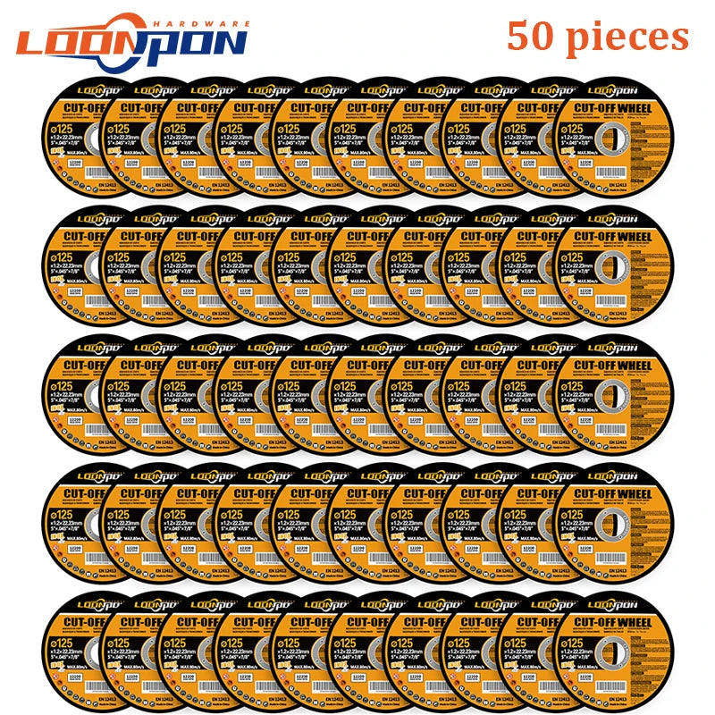 125Mm Cutting Disc Metal Cut off Wheel Angle Grinder Disc Slice Fiber Reinforced Grinding Blade Cutter for Metal Iron 5-50Pcs